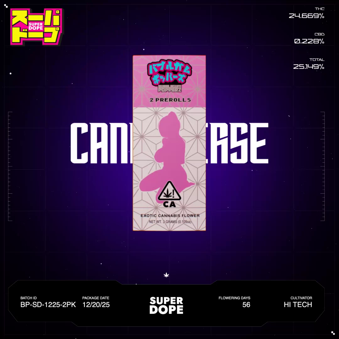 Bubblegum Popperz Batch #BP-SD-1225-2PK