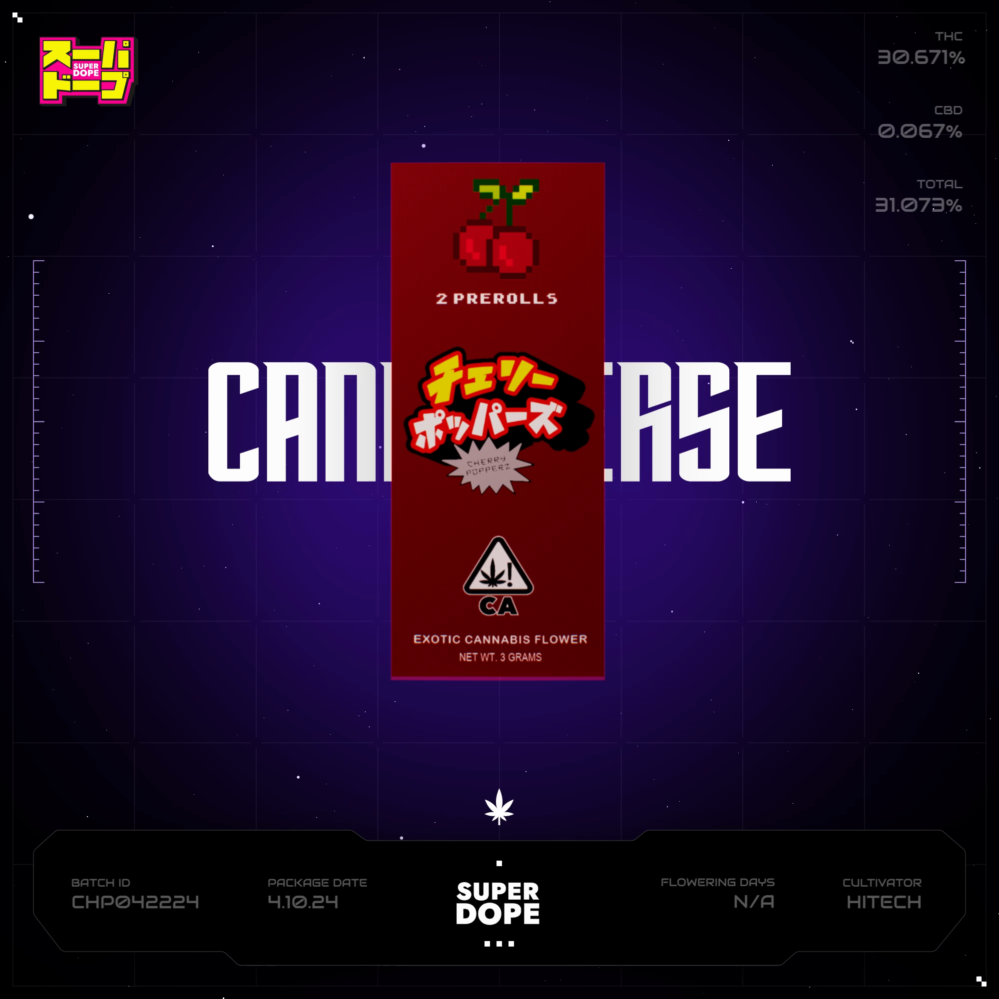 Cherry Popperz Batch #CHP042224