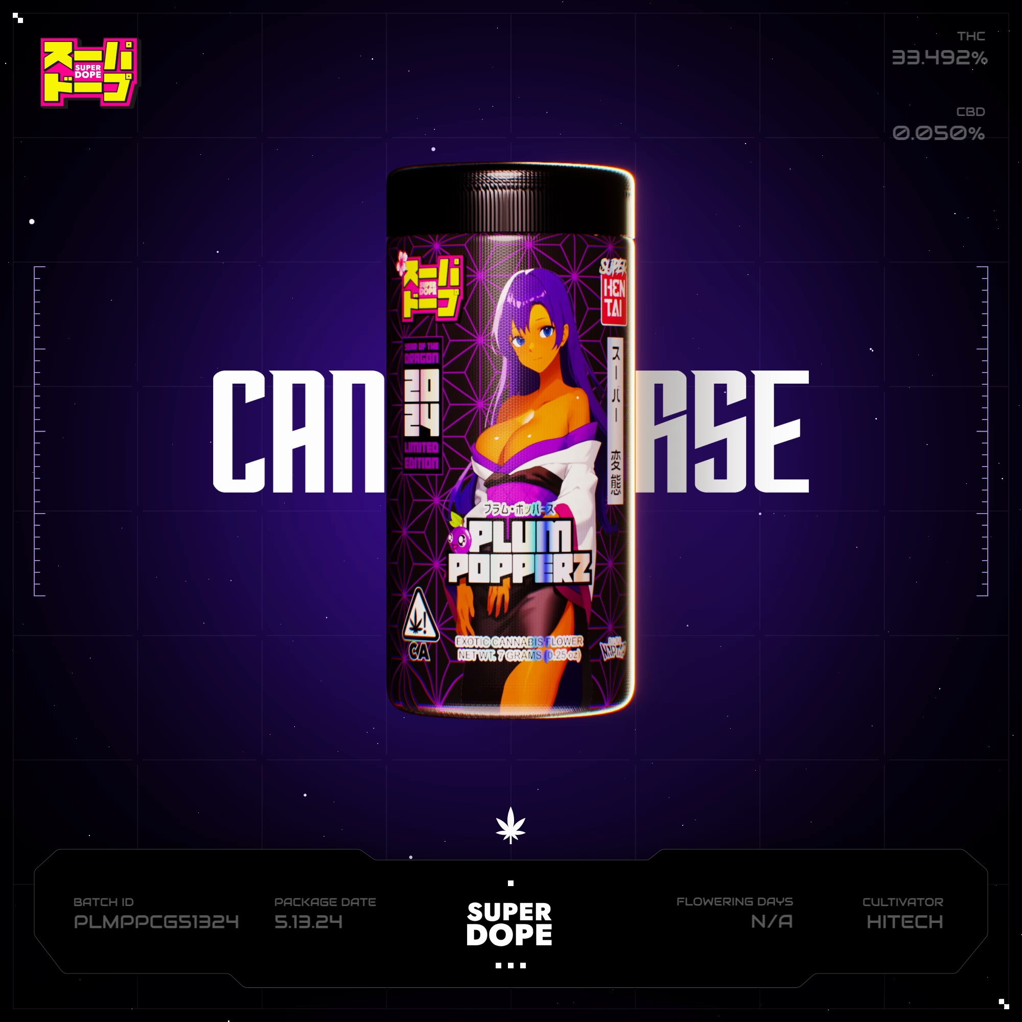 Plum Popperz Batch #PLMPPCG51324