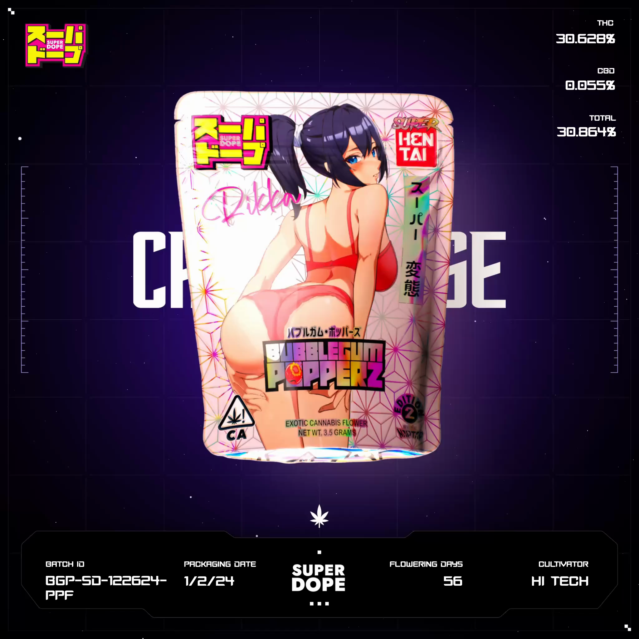 Bubblegum Popperz Batch #BGP-SD-122624-PPF