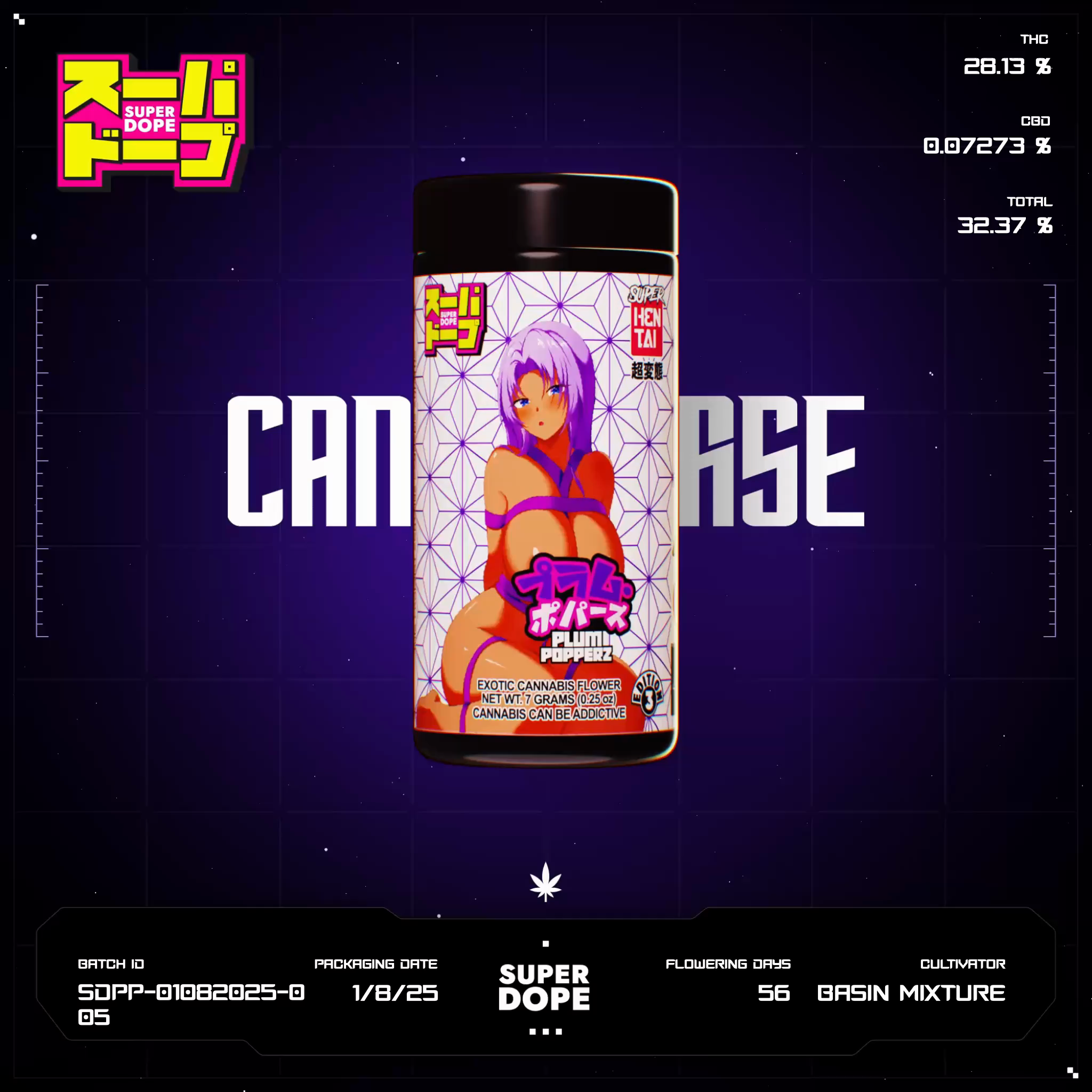 Plum Popperz Batch #SDPP-01082025-005