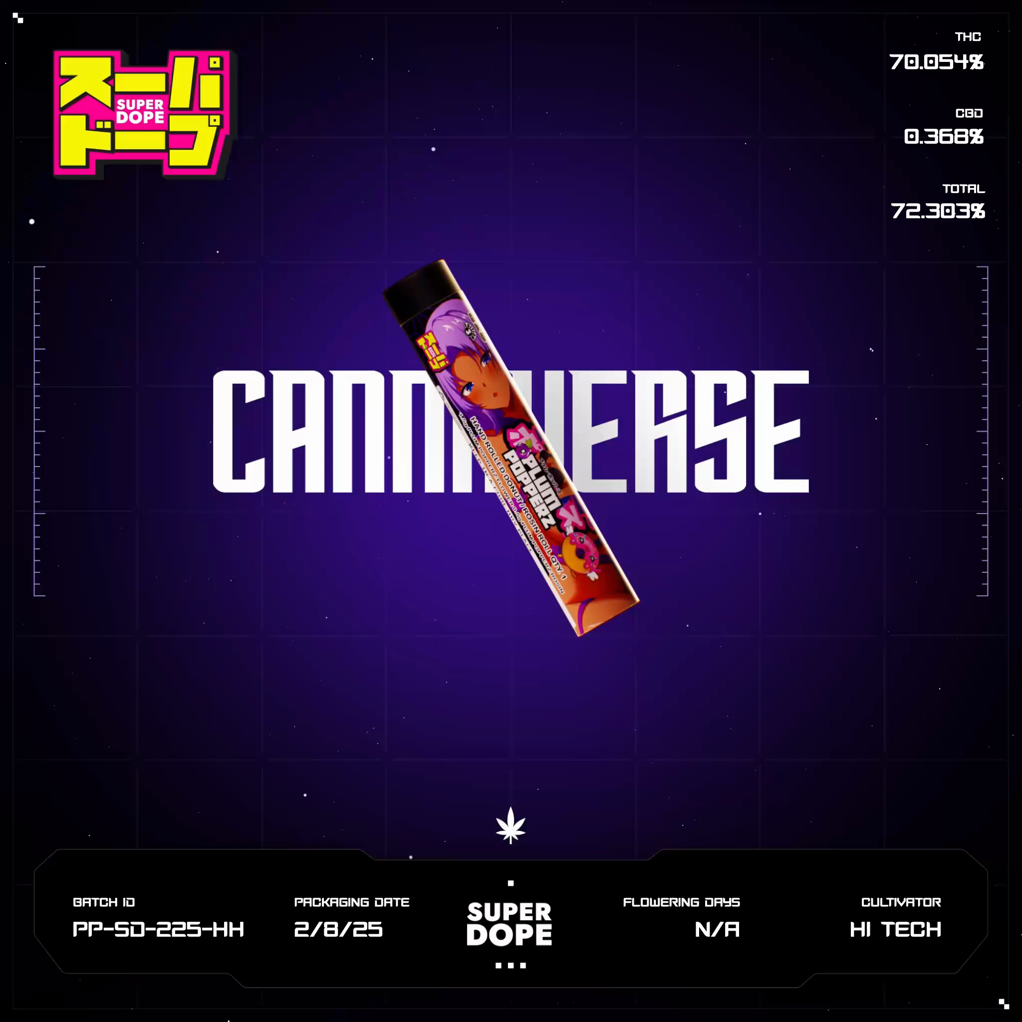 Plum Popperz Batch #PP-SD-225-HH
