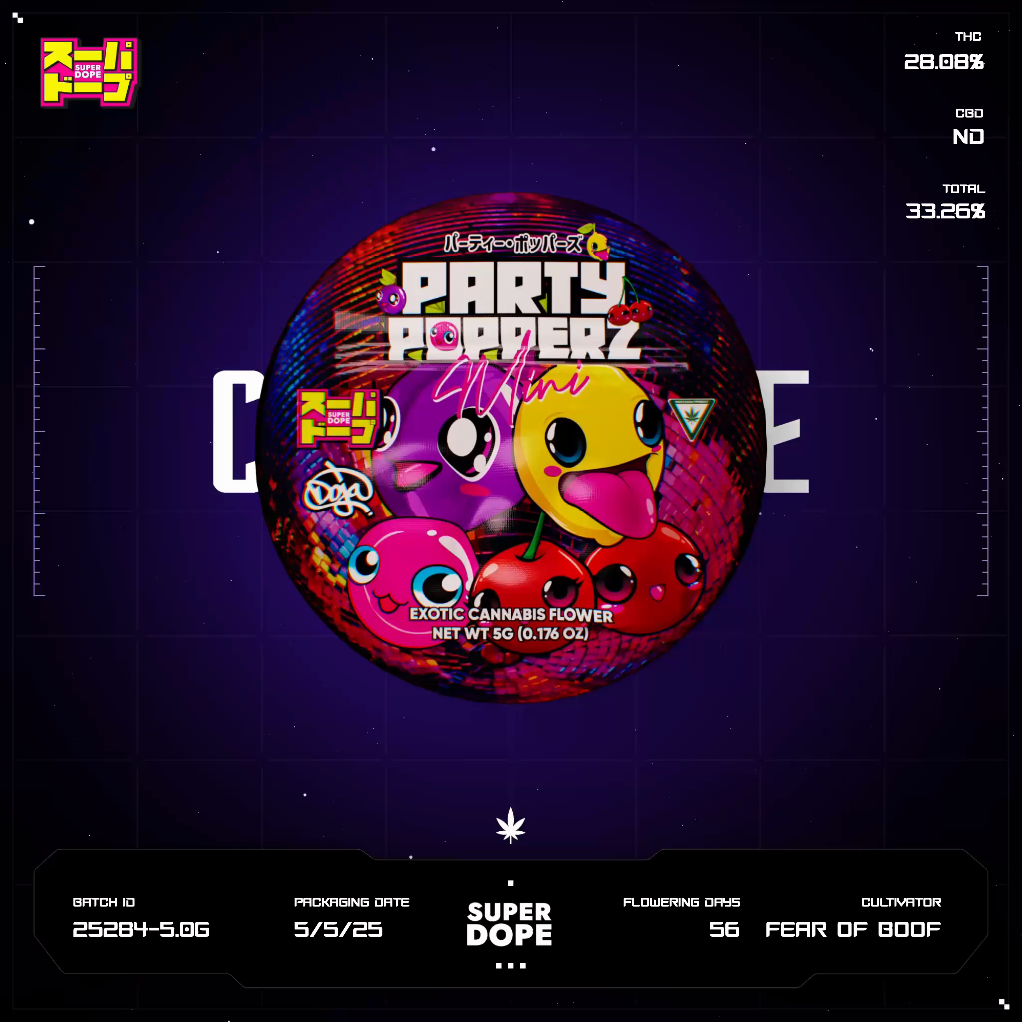 Party Popperz Batch #25284-5.0G