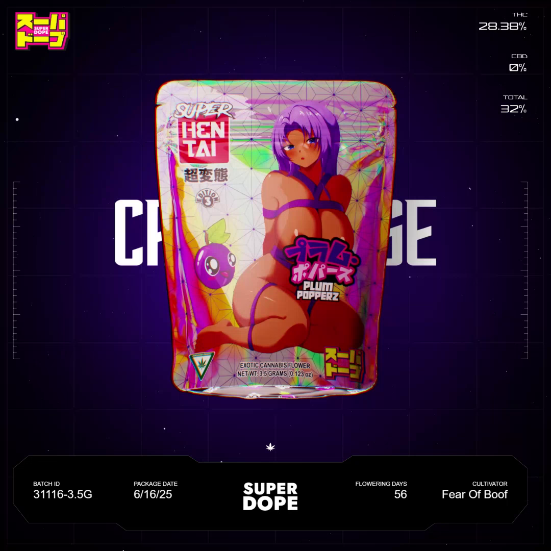 Plum Popperz Batch #31116-3.5G