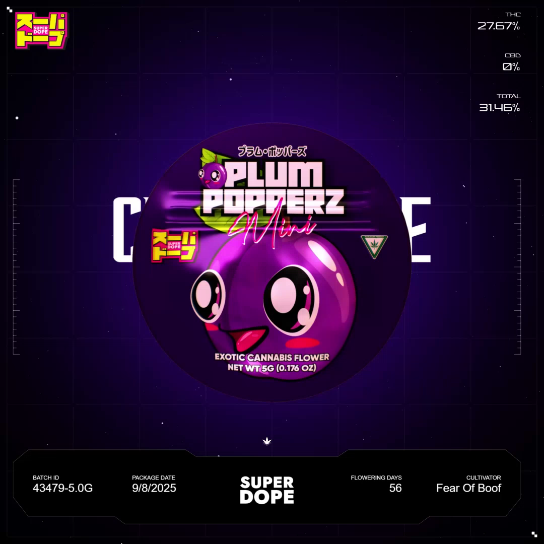 Plum Popperz Batch #43479-5.0G