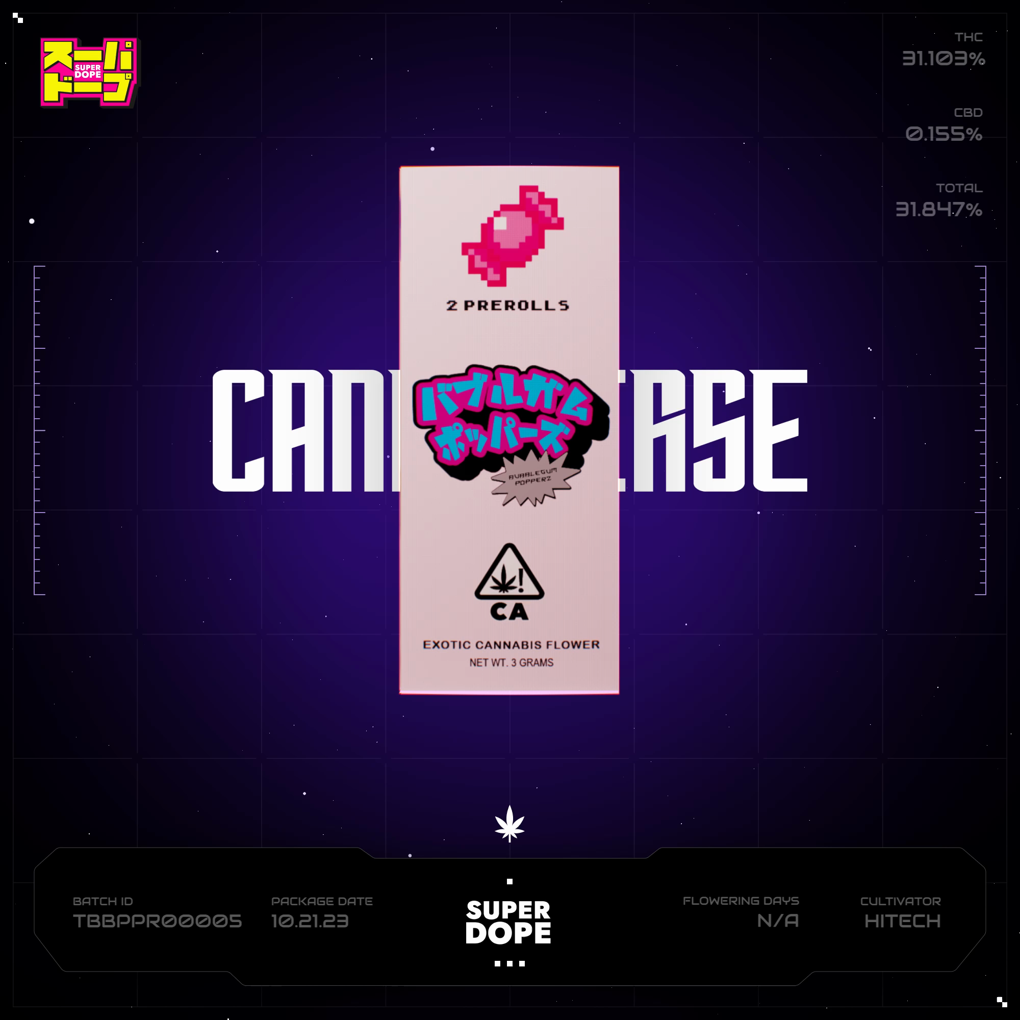 Bubblegum Popperz Batch #TBBPPR00005